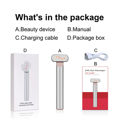 EMS Microcurrent Face Lifting Device Red Light Facial Wand Eye Neck Massager Skin Tightening anti Wrinkle Skin Care Beauty Tool